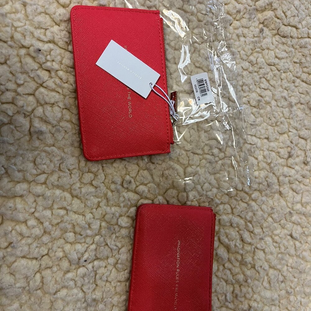 Two-fer - Women's zipper coin & credit card holder - 1 NWT and one gently used.